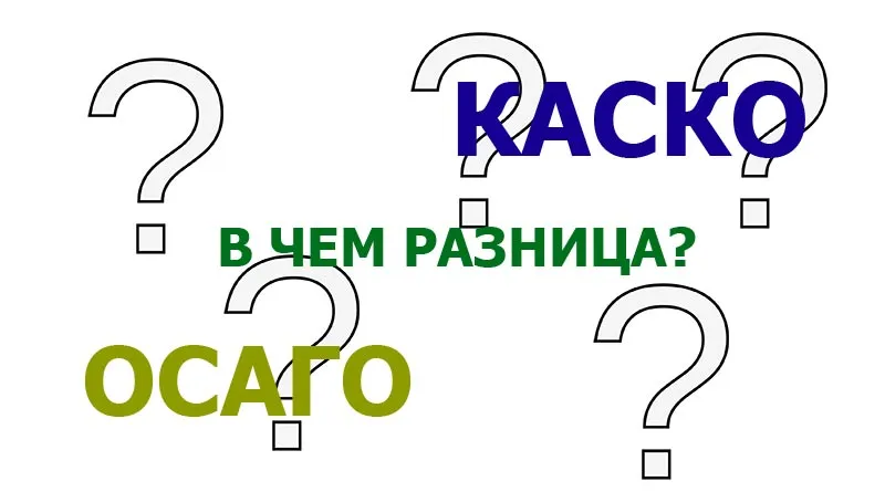 В чем разница между КАСКО и ОСАГО?